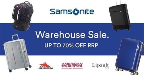 samsonite warehouse sale.